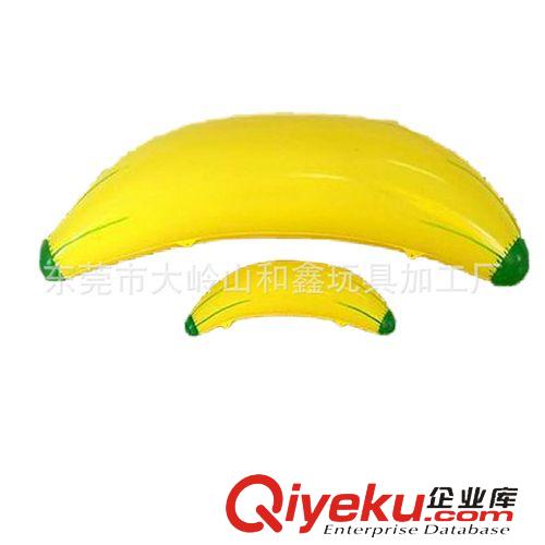 水果 廠家供應展銷專用環保pvc吹氣香蕉，可按客人要求定做