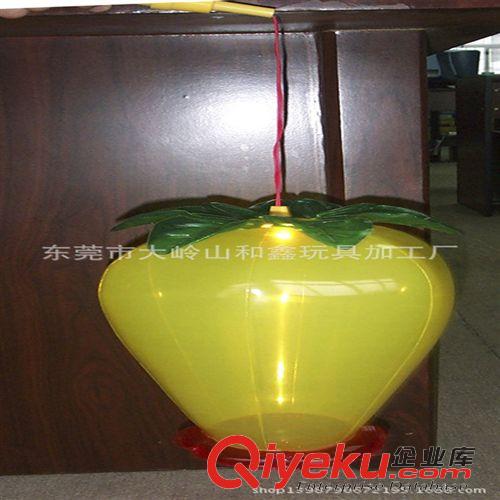 燈籠 來圖定做環(huán)保pvc吹氣手提柿子燈籠，兒童卡通燈籠