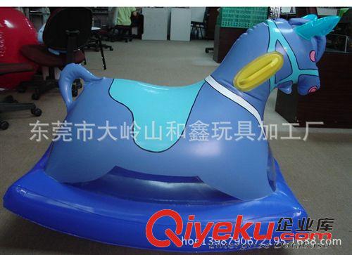 木馬 充氣玩具廠家專業定做環保pvc充氣木馬 吹氣兒童搖搖木馬原始圖片3