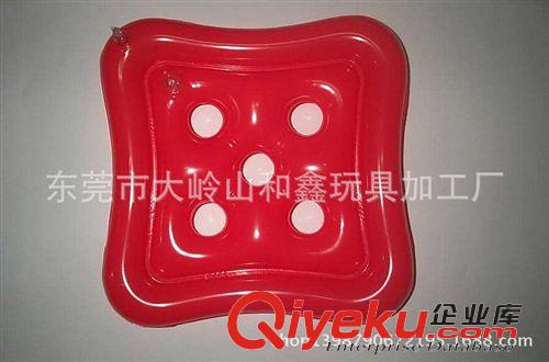 杯座 廠家定制環保pvc充氣方形5孔水上飲料座，可口可樂杯座，啤酒座原始圖片3
