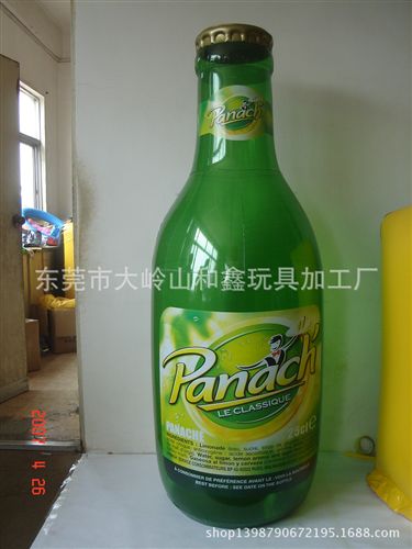 瓶子 供應(yīng)pvc充氣panach酒瓶子，展示促銷模型廣告瓶子，吹氣廣告