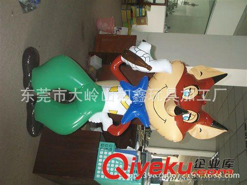 公仔 東莞不倒翁廠家供應環保PVC吹氣狐貍（160cm）原始圖片2