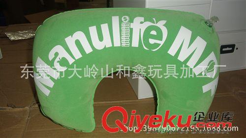 枕頭 廠家供應(yīng)植絨充氣戶外旅行枕頭，U型枕頭，空氣枕頭，脖枕原始圖片3