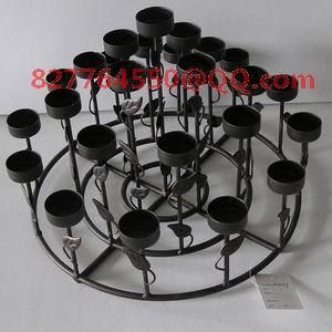 精品、飾品、禮品類展示架 定制各種各樣鐵制蠟燭臺、鐵線工藝品、禮品、燈架、燈罩原始圖片3
