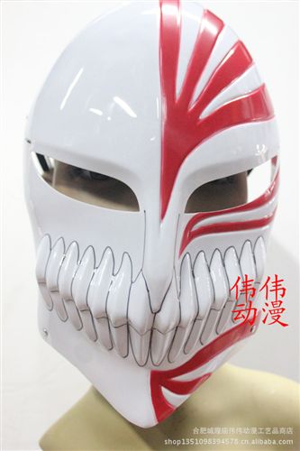 其他類 東京食尸鬼面具 金木研COSPLAY面具 拉鏈款皮質(zhì)面具漫展熱賣批發(fā)