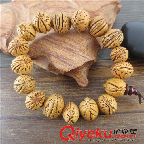 佛珠 念珠手串 廠家批發(fā) 真桃核hs符手環(huán) 辟邪轉運核桃串手鏈 地攤暴利貨源