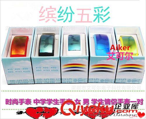 3D個性簽名智能手表U盤 W4跑步3d手表計步器硅膠手表多功能智能個性USB手環卡路里監測原始圖片3