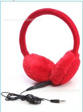 保暖耳罩耳機(Earmuffs Headphones 深圳工廠直銷時尚雪花保暖立體聲耳罩，淘寶天貓貨源批發時尚耳罩