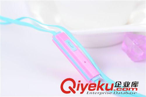 愛音/ienjoy 廠家批發(fā)新款ienjoy IN-038水晶硬盒蘋果 小米手機帶麥耳機耳麥原始圖片3