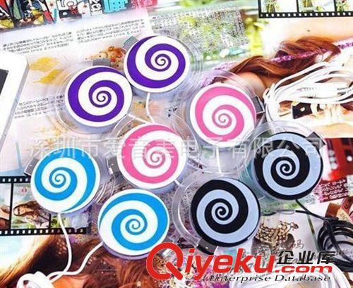 耳掛式 tj庫存廠家批發(fā)新款棒棒糖帶麥克風耳麥MP3/電腦耳機時尚耳掛式原始圖片2