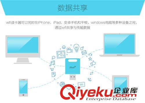 智能Zsun WIFI读卡器 梦幻紫Zsun 无线WIFI读卡器 iOS IPAD安卓手机多功能迷你手机U盘