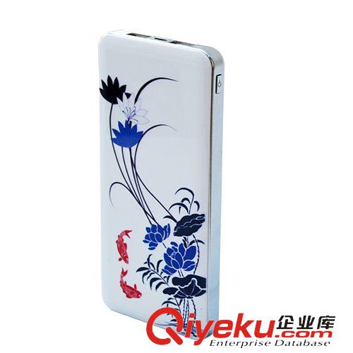 移動電源 [工廠批發(fā)]大容量聚合物移動電源20000毫安青花瓷禮品款一件代發(fā)原始圖片3