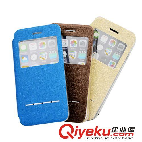 手機配件 IP51A iPhone 6手機開窗皮套（白、藍、綜）原始圖片2