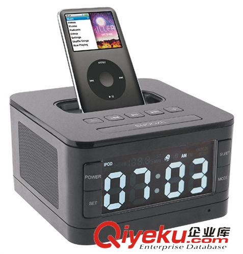 多功能ipod/iphone音箱 {zx1}V6蘋果ipod音箱iphone專用音響客房酒店鬧鐘音響充電底座收音