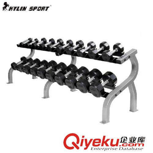 健身房固定式器材 工廠批發2.5/5/7.5/10/12.5/15/17.5/20KG規格健身房圓頭包膠啞鈴