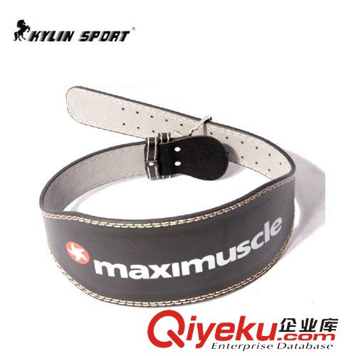 運動護具 工廠批發(fā)gd黃牛皮健身舉重腰帶jm訓(xùn)練深蹲架腹肌腰部保護腰帶原始圖片2