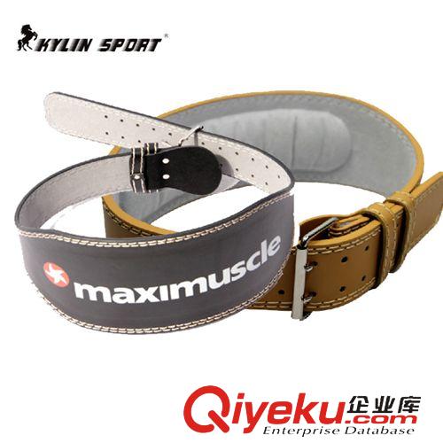 運動護具 工廠批發(fā)gd黃牛皮健身舉重腰帶jm訓(xùn)練深蹲架腹肌腰部保護腰帶原始圖片3