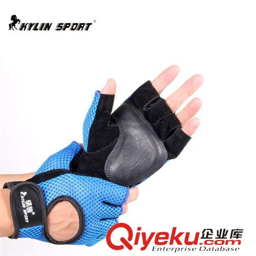 2014.7月新品 男女款網(wǎng)格健身手套 夏季騎行自行車手套 半指手套運動手套男排汗原始圖片2