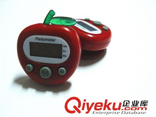 計步器 多功能蘋果計步器 帶時間計步器 水果計步器 款式新穎 專利產品