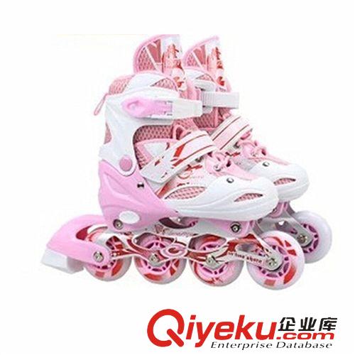 體育用品 批發隆峰單排輪滑鞋旱冰鞋直排男女滑冰鞋兒童閃光（廠價直銷）原始圖片3