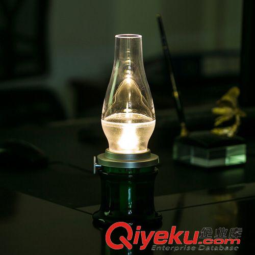 2、創(chuàng)意LED燈 創(chuàng)意LED護(hù)眼臺燈 復(fù)古煤油燈 歐式床頭臺燈 酒吧臺燈 led吹控?zé)粼紙D片2