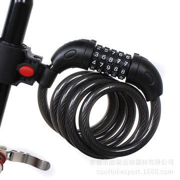 自行車(chē)裝備區(qū) 通用自行車(chē)鎖密碼鎖  鋼絲密碼鎖 自行車(chē)裝備車(chē)鎖 5位數(shù)密碼鎖
