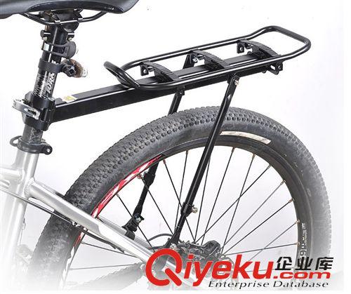 路合金  后貨架 加強型 快拆 帶擋泥板反光尾燈 V剎 {zd0}承重25KG 自行車貨架