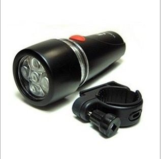 尾燈車燈  激光尾燈 自行車前燈 5led燈夜騎照明 防水手電 三功能手電原始圖片2