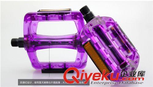 鋁合金 腳踏 死飛自行車塑料腳踏 山地車PC腳踏 果凍彩色腳蹬 //透明塑料腳踏原始圖片3