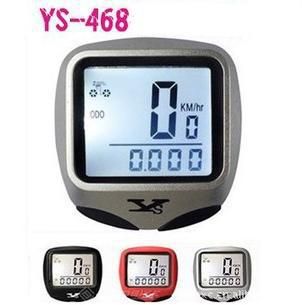 騎行碼表 YS-468B碼表 自行車騎行有線碼表 自行車測速表里程表米表