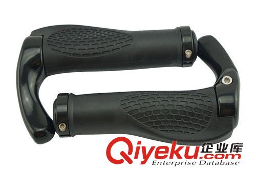 把套：副把：休息把 人體工學(xué)橡膠鎖死自行車帶牛角把套鋁合金副把山地車牛角把套F款原始圖片2