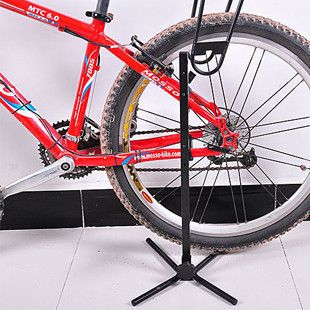 停車架：腳撐 自行車樹杈停車架修車架維修架單車展示架可調高低立式停車架B款