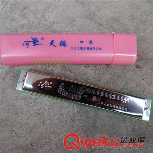 吹奏樂器 天鵝24孔C調(diào)口琴（塑盒裝）復(fù)音口琴 送簡易吹奏表原始圖片3