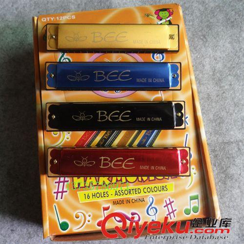 吹奏樂器 小口琴 BEE口琴 16孔口琴 16孔彩色迷你口琴 多彩口琴