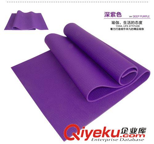 瑜伽墊 廠價直銷進口PVC純色瑜伽墊加厚防滑環保瑜伽毯家居旅游瑜伽用品原始圖片3