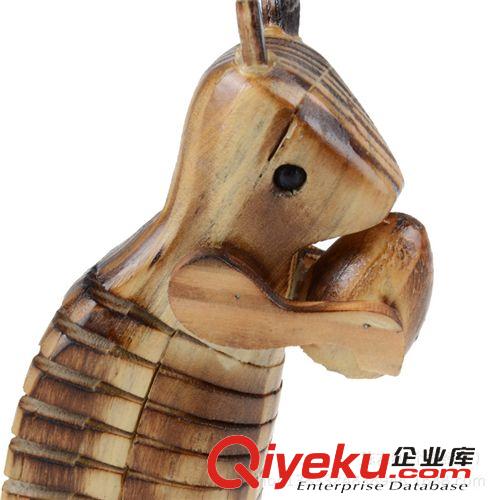 1月上新 景區地攤熱賣玩具 兒童木制仿真搖擺松鼠動物模型 工藝品家居擺件原始圖片3