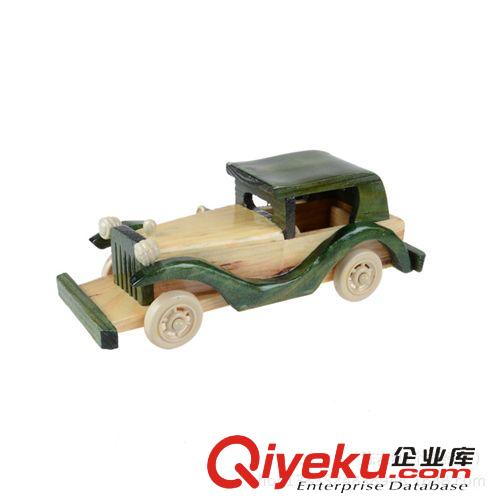 1月上新 景區熱賣 兒童復古仿真老爺車 木制汽車玩具模型 工藝品家居擺件原始圖片2