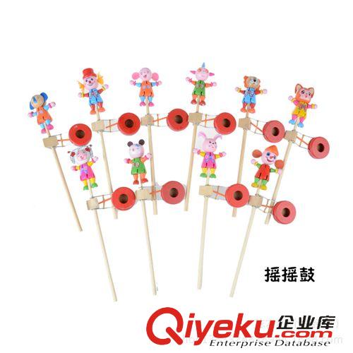 1月上新 兒童木制卡通彩虹手搖鈴 嬰幼兒搖鈴玩具 親子早教教具 地攤熱賣