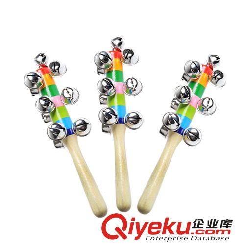 1月上新 兒童木制卡通彩虹手搖鈴 嬰幼兒搖鈴玩具 親子早教教具 地攤熱賣原始圖片2