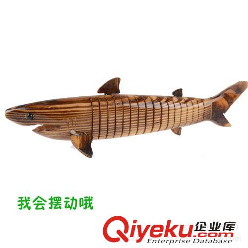 1月上新 景區地攤熱賣玩具 兒童木制仿真海豚動物模型 工藝品家居擺件