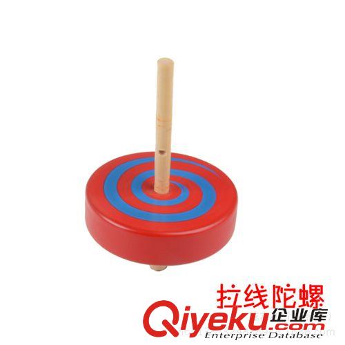 1月上新 景區地攤廟會熱賣 外貿 兒童木制手柄拉線陀螺玩具 廠家批發原始圖片2