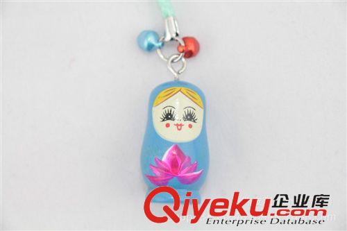 木制擺件掛件 【廠家直銷】熱賣卡通木制 木質套娃  創意俄羅斯套娃手機鏈原始圖片3