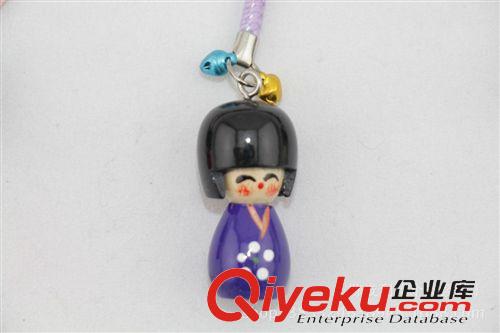 木制擺件掛件 【廠家直銷】熱賣木制工藝品/鑰匙掛件手機(jī)掛件/日本娃娃鑰匙扣原始圖片2