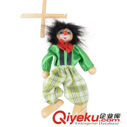木制擺件掛件 熱賣 木制提線小丑木偶 兒童拉線人玩具 /拉線木偶/地攤熱賣原始圖片3