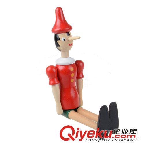 木制擺件掛件 景區廟會熱賣 兒童木制長鼻子木偶人玩具  創意家居工藝品擺件原始圖片3