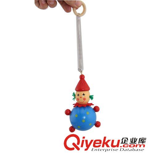 益智玩具 【廠家直銷】熱賣木制玩具 小丑彈簧人 彈彈人彈簧木偶 地?cái)偀豳u原始圖片3