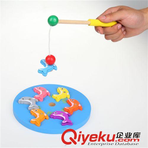 益智玩具 木質(zhì)動(dòng)物釣魚玩具 吸鐵石拼圖 親子過家家 嬰幼兒玩具 趣味垂釣原始圖片2