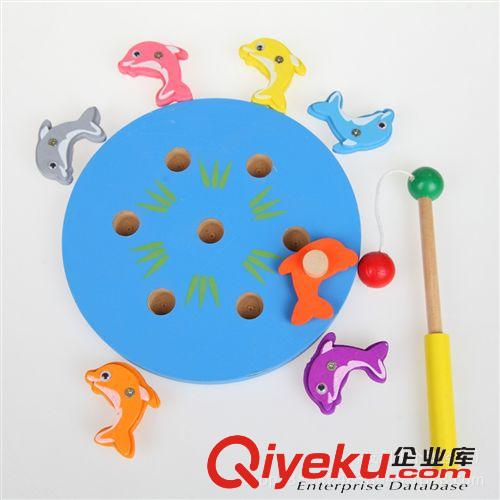 益智玩具 木質(zhì)動(dòng)物釣魚玩具 吸鐵石拼圖 親子過家家 嬰幼兒玩具 趣味垂釣原始圖片3