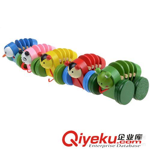 嬰幼兒玩具 創(chuàng)意新品玩具 小號小熊敲/打鼓 木制早教益智兒童拖拉車 地攤熱賣