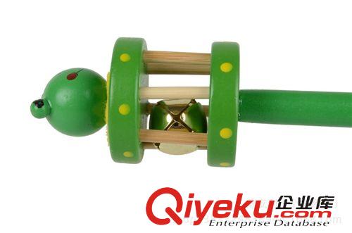 幼兒樂器 木制卡通寶寶手搖鈴/中間鈴嬰幼兒系列用品/玩具 地攤熱賣玩具原始圖片2